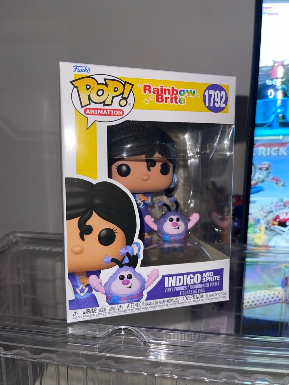 Funko Pop! Rainbow Brite Indigo with Sprite Vinyl Figure - Purple, Black, Pink
